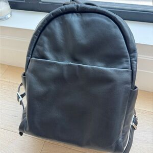 Motherhouse Black Leather Women’s Backpack - Minimal Everyday Bag